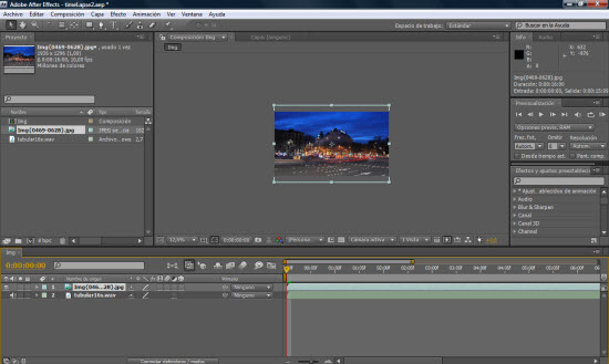 Adobe After Effects CS4 - Screenshot
