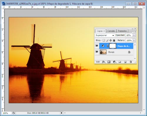 Atardeceres y Amaneceres en Photoshop - Paso 6