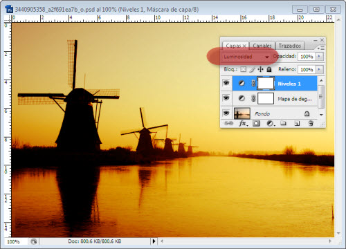 Atardeceres y Amaneceres en Photoshop - Paso 8