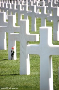 Consejos para hacer fotos de viajes - Cementerio americano de Normandia. Colleville-sur-Mer, Francia
