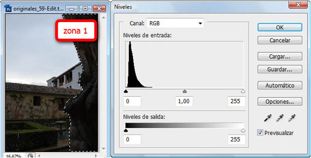 histograma zona 1