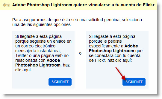 Integración con Flickr desde Lightroom 3 - Paso 3b