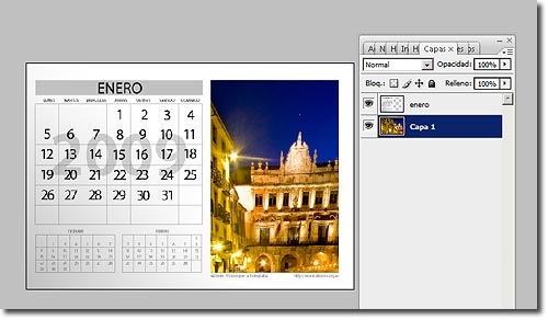 Calendario Photoshop 2009