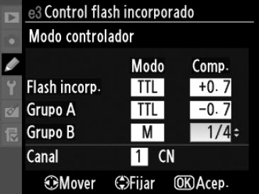 Modo controlador configurado