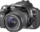 Canon EOS-300D con acabado en negro