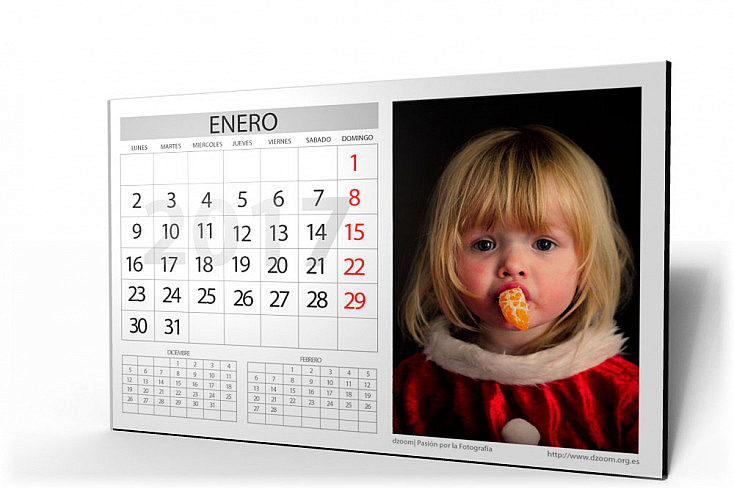 ¡Ya está Aquí! Descarga el Calendario Personalizable dzoom para 2017