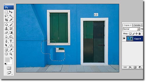 Herramienta Parche en Photoshop