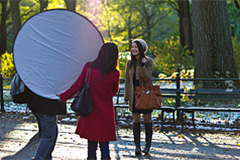 Ayudante con reflector