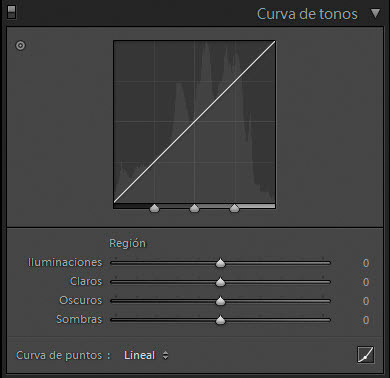 Flujo de Trabajo RAW - Paso 4 - Curva de tonos