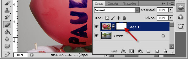 Máscara de capa - Paso 2