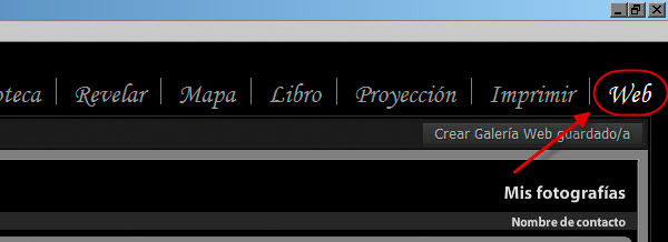 Galería web - Módulo Web
