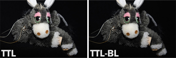 TTL vs TTL-BL en una toma con encuadre cercano