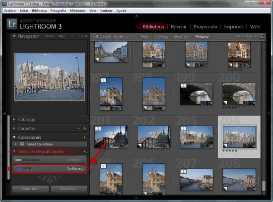 Integración con Flickr desde Lightroom 3 - Paso 1