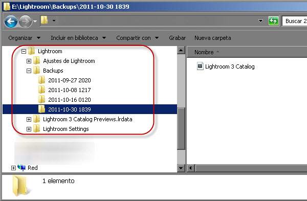 Estructura de backups
