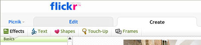 Menu Create de Picnik Menu Create de Picnik