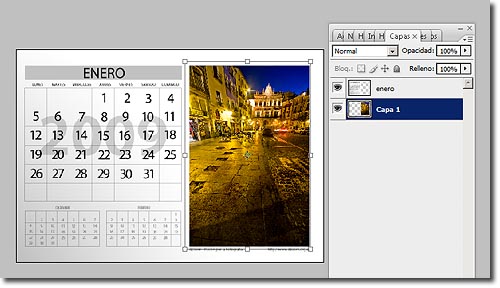 Calendario Photoshop 2009