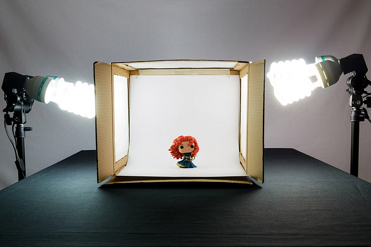 Caja De Luz Para Fotografía Profesional Portátil (50x50x50 Cm