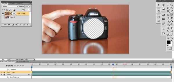 montando un cinemagraph