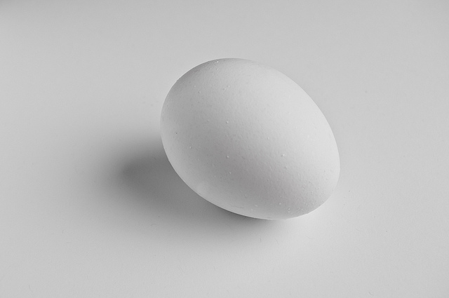 huevo en clave alta