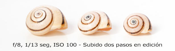 ISO - Subexpuesto con ISO 100