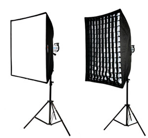 Softbox Vs Paraguas - Grid