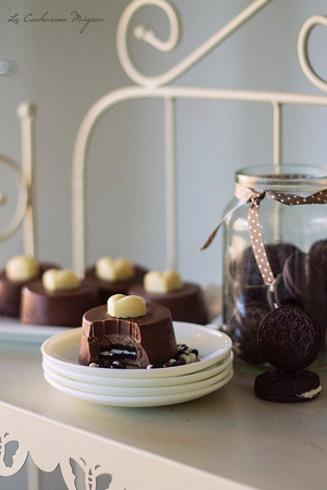 Pasteles de chocolate y oreo