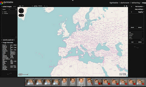 Darktable - Módulo Mapa