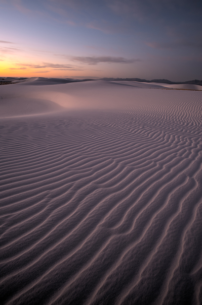 Example of Photoshop CS5: White Sands National Monument at Sunri
