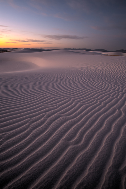 Example of Photoshop CS5: White Sands National Monument at Sunri