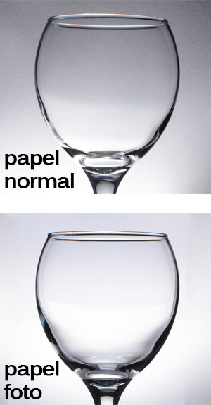 Papel normal vs Papel fotográfico