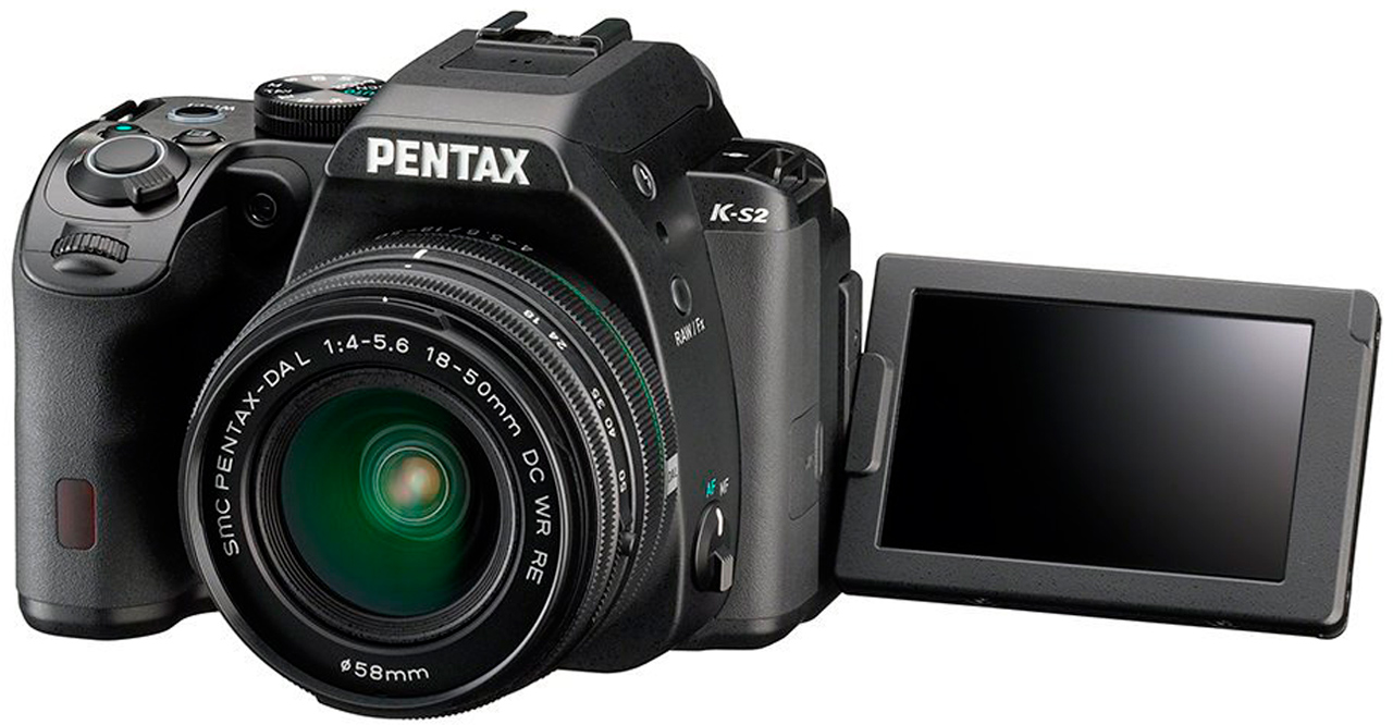 Pentax K-S2 Reflex + 2 Objectifs + Sacoche – Noir – Occasion (état Correct)
