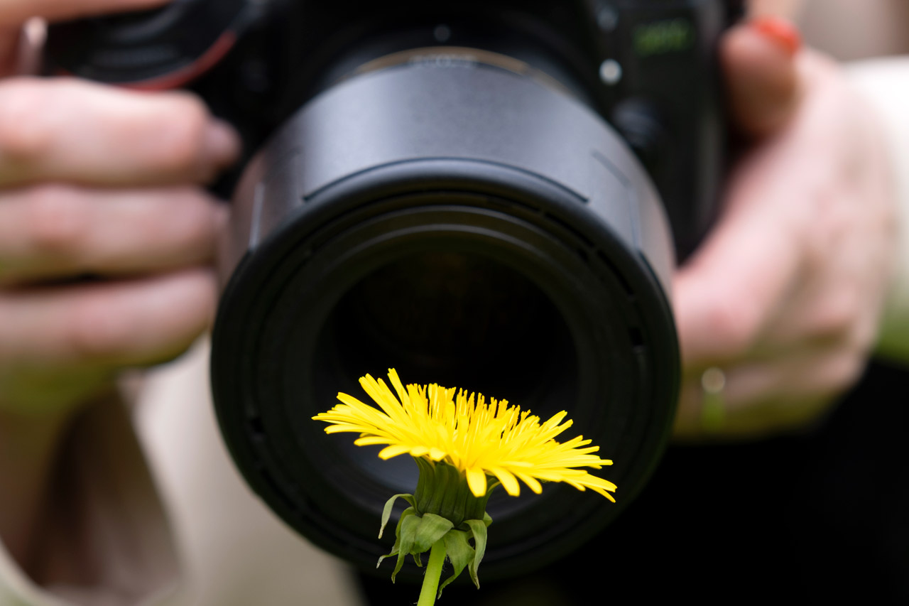 Lente macro para movil con luz Fotografía de segunda mano