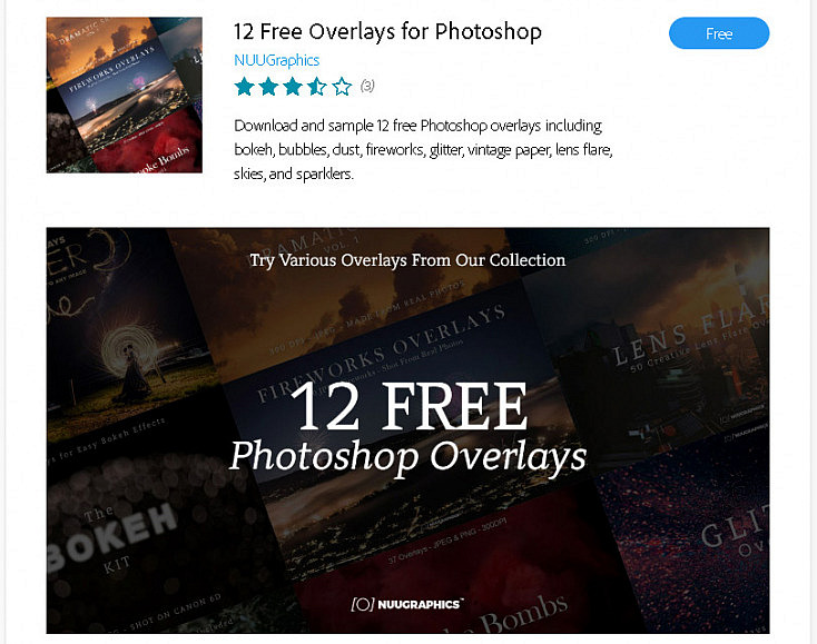 Extension 12 Free Photoshop Overlays