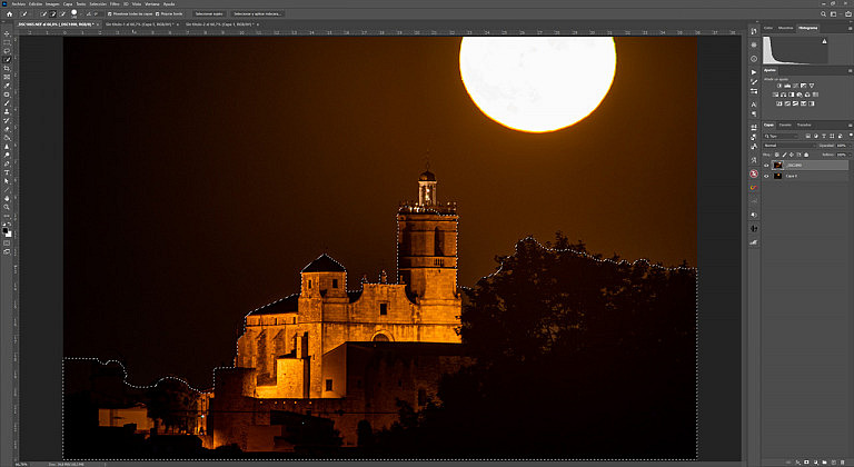 Cómo Hice Esta Foto «Luna Llena sobre el Campanario de Cómo Hice Esta Foto «Luna Llena sobre el Campanario de