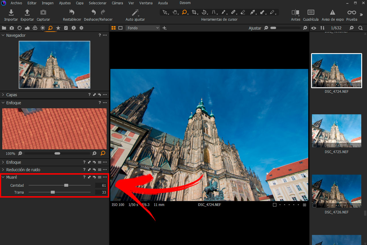 Conociendo Capture One Pro (VI) Nitidez, Niveles y Curva