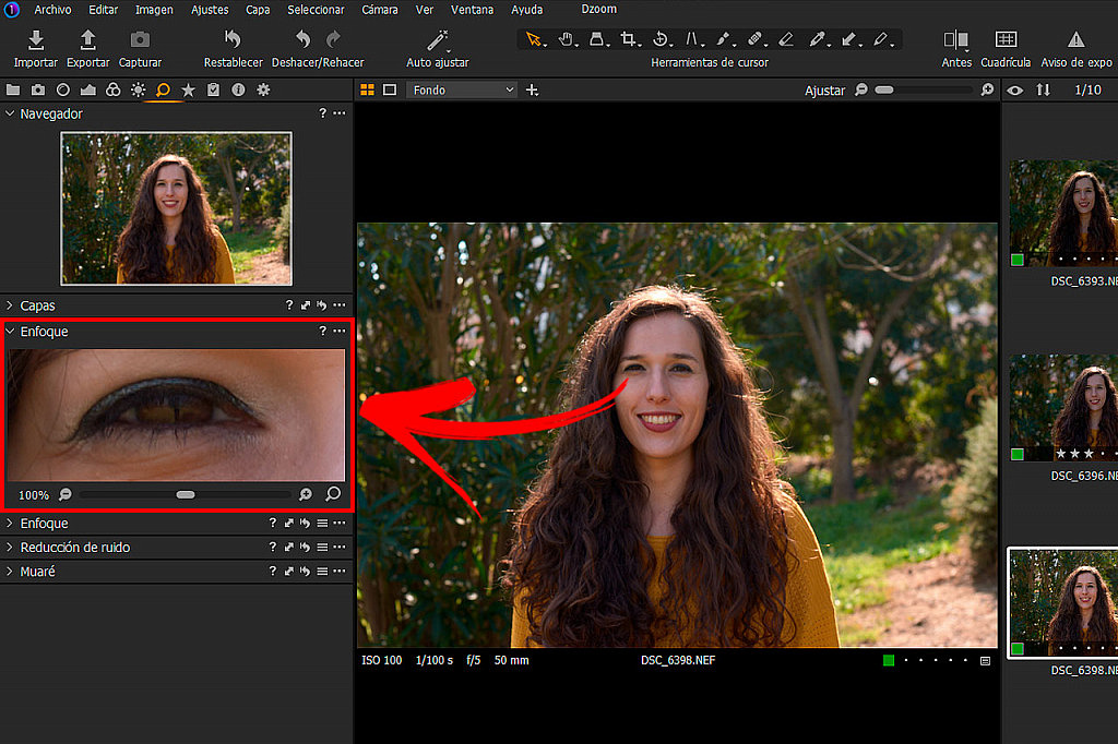 Conociendo Capture One Pro (VI) Nitidez, Niveles y Curva