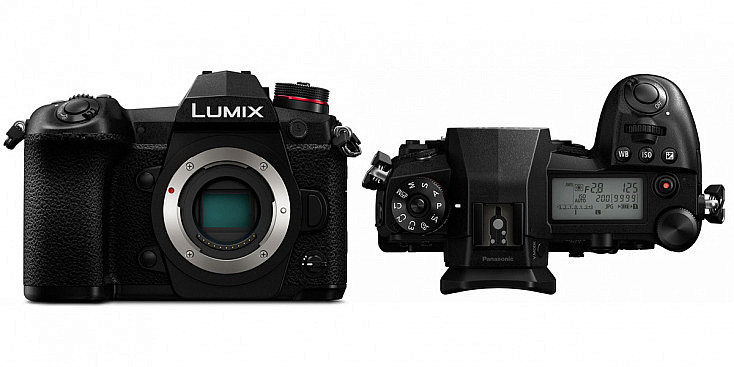 Panasonic Lumix DC-G9. Toma frontal y cenital.